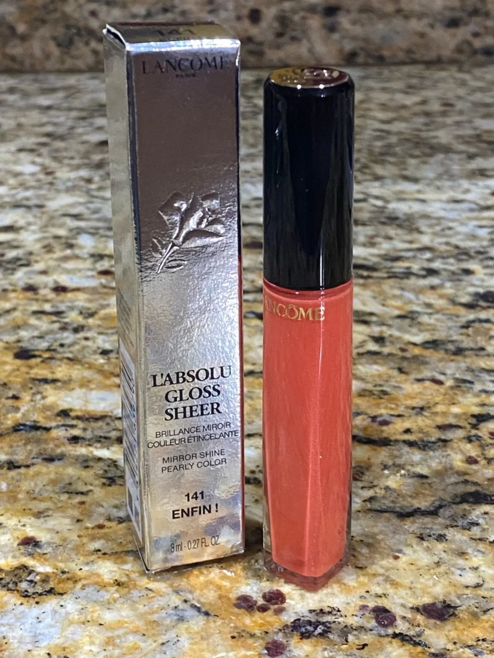 Lancôme L'Absolu Gloss Sheer — Coral Pink 141